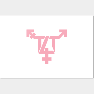 T4T  Symbol - Trans Love - Pink Posters and Art